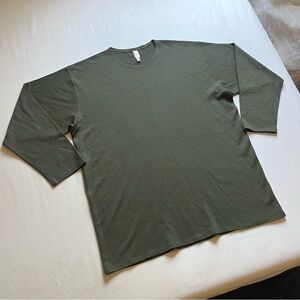 DOSA olive army green crew neck long‎ sleeve merino wool pullover sweater top